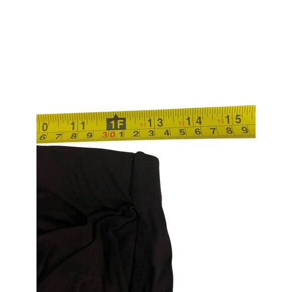 Massimo Dutti Womens Midi Skirt Small S brown Draped Zip Slit Back 9300/953 NWT - Picture 8 of 10